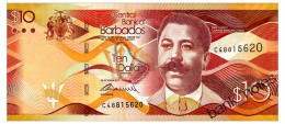 BARBADOS 10 DOLLARS 2017 Pick 75b Unc - Barbados