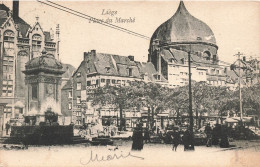 BELGIQUE - Liège - Place Du Marché - Animé - Carte Postale Ancienne - Luik
