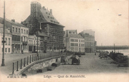 BELGIQUE - Liège - Quai De Maastricht - Carte Postale Ancienne - Luik