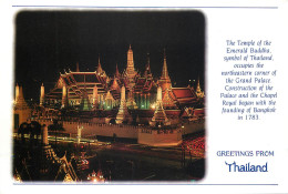 Postcard Thailand Temple Of Emerald Biddha - Buddhism