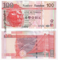 2009 Hong Kong Bank HSBC  $100 UNC  Number Random - Hongkong