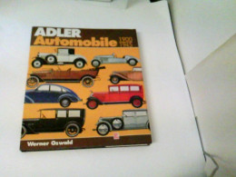 Adler-Automobile 1900-1945 - Technique