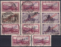 SAARGEBIET 1927 MI-Nr. Lot Dienstmarken O Used - Officials