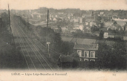 BELGIQUE - Liège - Ligne Liège-Bruxelles Et Panorama - Carte Postale Ancienne - Liege