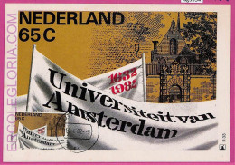 Ag3534 - Netherlands - POSTAL HISTORY - Maximum Card - 1982 EDUCATION University - Maximum Cards