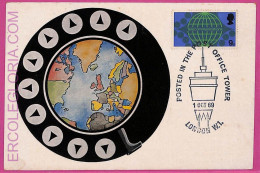 Ag3535 - Great Britain - POSTAL HISTORY - Maximum Card - 1982 TELECOMMUNICATIONS - Cartes-Maximum (CM)