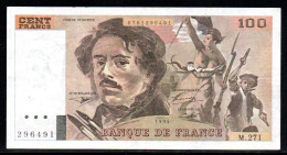 681-France 100fr 1994 M271 - 100 F 1978-1995 ''Delacroix''