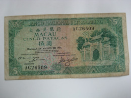 Macau 5 Patacas / $5 1981 - Macao
