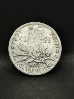 50 CENTIMES ARGENT 1899 SEMEUSE FRANCE / SILVER - 50 Centimes