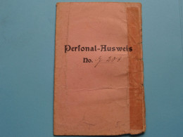 Personal Ausweis " Stadt GEISENHEIM 1928 " Besetztes Gebiet Occupied Territory Occupé ( Sehen Sie SCANS ) ! - Dokumente