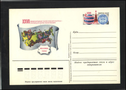 RUSSIA USSR Stamped Stationery Post Card USSR PK OM 136 International Geology Congress - Ohne Zuordnung