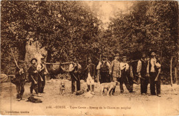 CORSE - RARE !!  RETOUR DE LA CHASSE AU SANGLIER - J. Moretti 1911 - Andere & Zonder Classificatie