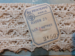 DENTELLE Ancienne GALON Bordure Crochet / 14 Mm  De Large / COUTURE MERCERIE - Pizzi, Merletti E Tessuti
