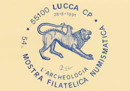 Cartolina - Postcard /  Non Viaggiata - Unsent  /  Lucca - Mostra Filatelica " L'Archeologia " - Manifestations