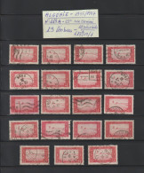 ALGÉRIE - Ex. Colonie - N° 113A De 1936/1937 - 19 Timbres Oblitérés - Halte Saharienne . 65c. Rose Carminé - 2 Scan - Oblitérés