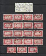 ALGÉRIE - Ex. Colonie - N° 113A De 1936/1937 - 19 Timbres Oblitérés - Halte Saharienne . 65c. Rose Carminé - 2 Scan - Oblitérés