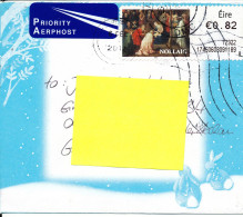 Ireland Cover With Christmas Franking Label Sent To Germany 6-12-2012 - Cartas & Documentos