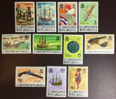 St Christopher Nevis Anguilla 1970 Definitives Set To $1 MNH - St.Christopher, Nevis En Anguilla (...-1980)