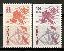 Faroe Is. 1997 Feroe / Maps Geography MNH Geografía Mapas / Kr02  10-14 - Géographie