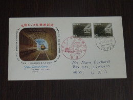 Japan 1962 Inauguration Of The Hokuriku Tunnel FDC VF - FDC