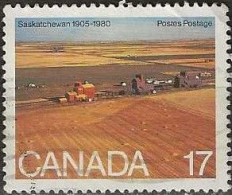 CANADA 1980 75th Anniversary Of Alberta And Saskatchewan Provinces - 17c. - Saskatchewan FU - Oblitérés