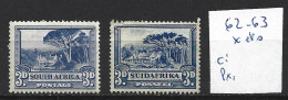 AFRIQUE DU SUD 62-63 * Et Oblitéré Côte 1.80 € - Used Stamps