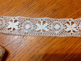 DENTELLE Ancienne GALON Bordure Crochet / 1.25 M X 24 Mm  De Large / COUTURE MERCERIE - Kant En Stoffen