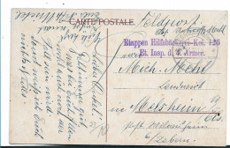 BB105 / Feldpost Ostende - Melsheim/Elsass 1915 - - Armada Alemana