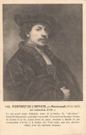 PEINTURES - TABLEAUX - Portrait De L'artiste Par Rembrandt - Carte Postale Ancienne - Malerei & Gemälde