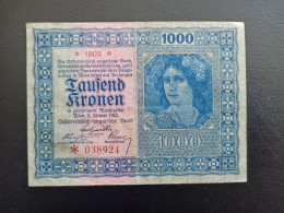 Billet Autriche 1000 Kronen 1922 - Oesterreich