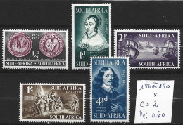 AFRIQUE DU SUD 186 à 190 * Côte 2 € - Unused Stamps