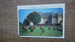 Pompadour , Cavalier Sur L'hippodrome , Au Fond , Le Château XVe Siècle - Arnac Pompadour