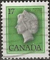 CANADA 1977 Queen Elizabeth II - 17c. - Black, Grey And Green FU - Oblitérés