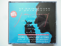 Serge Gainsbourg Double Cd Album De Gainsbourg À Gainsbarre En Duo Avec Jane Birkin / Brigitte Bardot - Andere - Franstalig