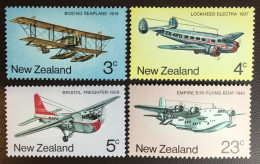 New Zealand 1974 Airplanes Aircraft MNH - Unused Stamps