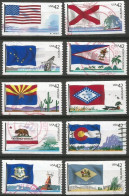 USA 2008 Flags Of Our Nation - 1st Issue - SC.#4273/82 - Cpl 10v Set In VFU Condition With Circular PMK!!!! - Roulettes