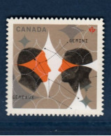 Canada, Yv 2603, Mi 2723, **, Autocollant, Zoodiaque, Gémeaux, - Nuevos