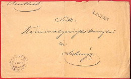 Aa1865 - SWITZERLAND - Postal History - PREPHILATELIC COVER -  LACHEN  1882 - ...-1845 Préphilatélie