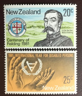 New Zealand 1981 Commemorations MNH - Neufs