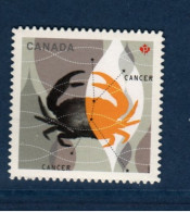 Canada, Yv 2614, Mi 2734, **, Autocollant, Zoodiaque, Cancer, - Ungebraucht