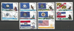 USA 2009 Flags Of Our Nation - 3rd Issue - SC.#4293/4302 - Cpl 10v Set In VFU Condition With Circular PMK!! - Sammlungen