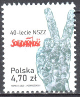Poland 2020 - Solidarity Trade Movement - Mi.5227 - MNH(**) - Nuovi