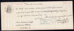 Mandat à Ordre De 1862 De 500 F A 1000 Et Au Dessous à 50 C à St Paul 3 Chateaux - BARON DU BORD - Valence - Other & Unclassified