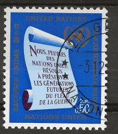 NATIONS-UNIES - GENEVE: Obl., N° YT 5, TB - Gebraucht