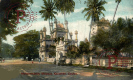 SRI LANKA CEYLON - CEYLAN. MOHAMMADAN MOSQUE. COLOMBO. - Sri Lanka (Ceylon)