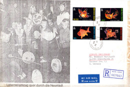 602590 | Hong Kong, Cover, 1984 Registered And By Air Mail To Germany  | - Briefe U. Dokumente