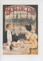 Fécamp - Palais De La Bénédictine De L'abbaye - Publicité Liqueur Affiche Par Lopes Silva 1898 (cp Vierge N°767/131 Mage - Fécamp