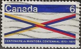 CANADA 1970 Centenary Of Manitoba - 6c - Symbolic Cross-roads FU - Oblitérés