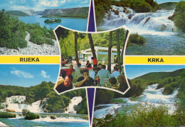 RIJEKA KRKA, MULTIVUE  COULEUR REF 12318 SOM - Yougoslavie