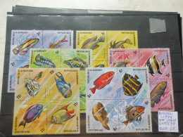 Burundi 615/638 Dentelé Getand  Mnh Neuf ** ( 1974 ) Perfect Parfait Poissons Vissen Fish - Ungebraucht